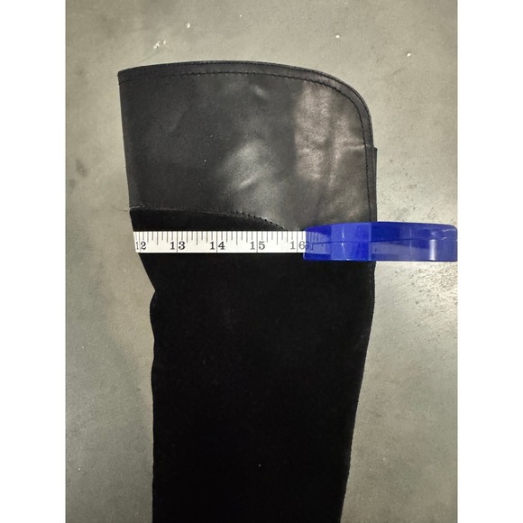 Marc Fisher Over Knee Riding Boots Editer Women's Size 9 Black Leather Worn Once - Picture 15 of 16